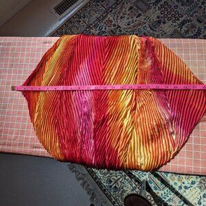 Scarf-handpainted  shibori silk scarf